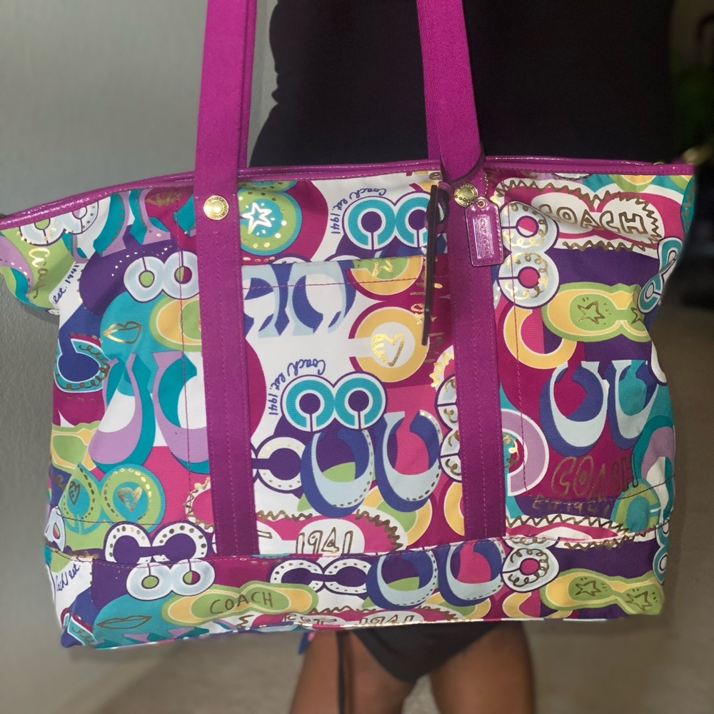 Used one time-Authentic COACH TRAVEL BAG